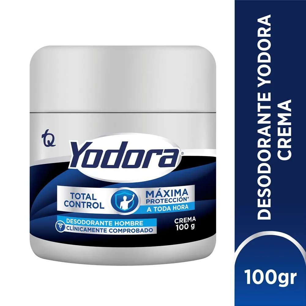 YODORA CREMA TOTAL CONTROL DESODORANTE HOMBRE 100GR.
