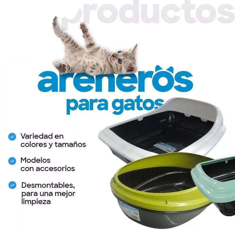 ARENERO P/ GATOS 46cm x 35 cm x 20 PLASTICO