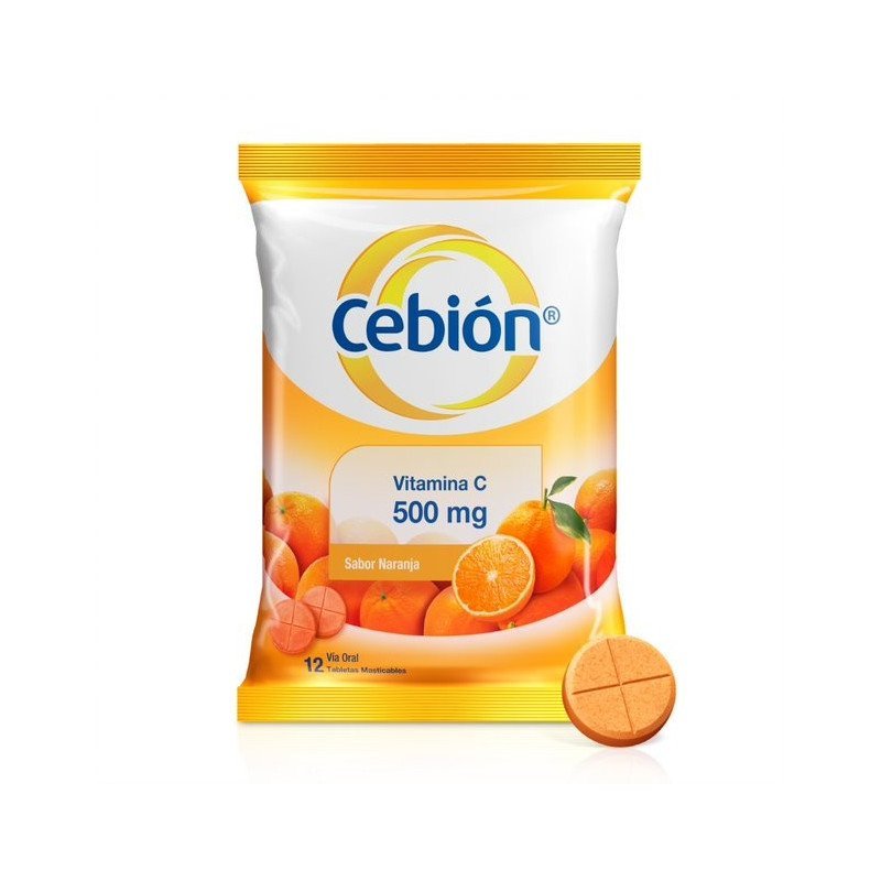 CEBION / VITAMINA C / NARANJA / 500MG.