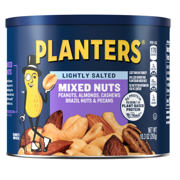 PLANTERS MIXED NUTS LIGHTLY SALTED-10.3 oz