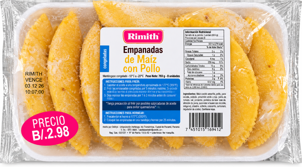EMPANADA MAIZ/POLLO RSMITH