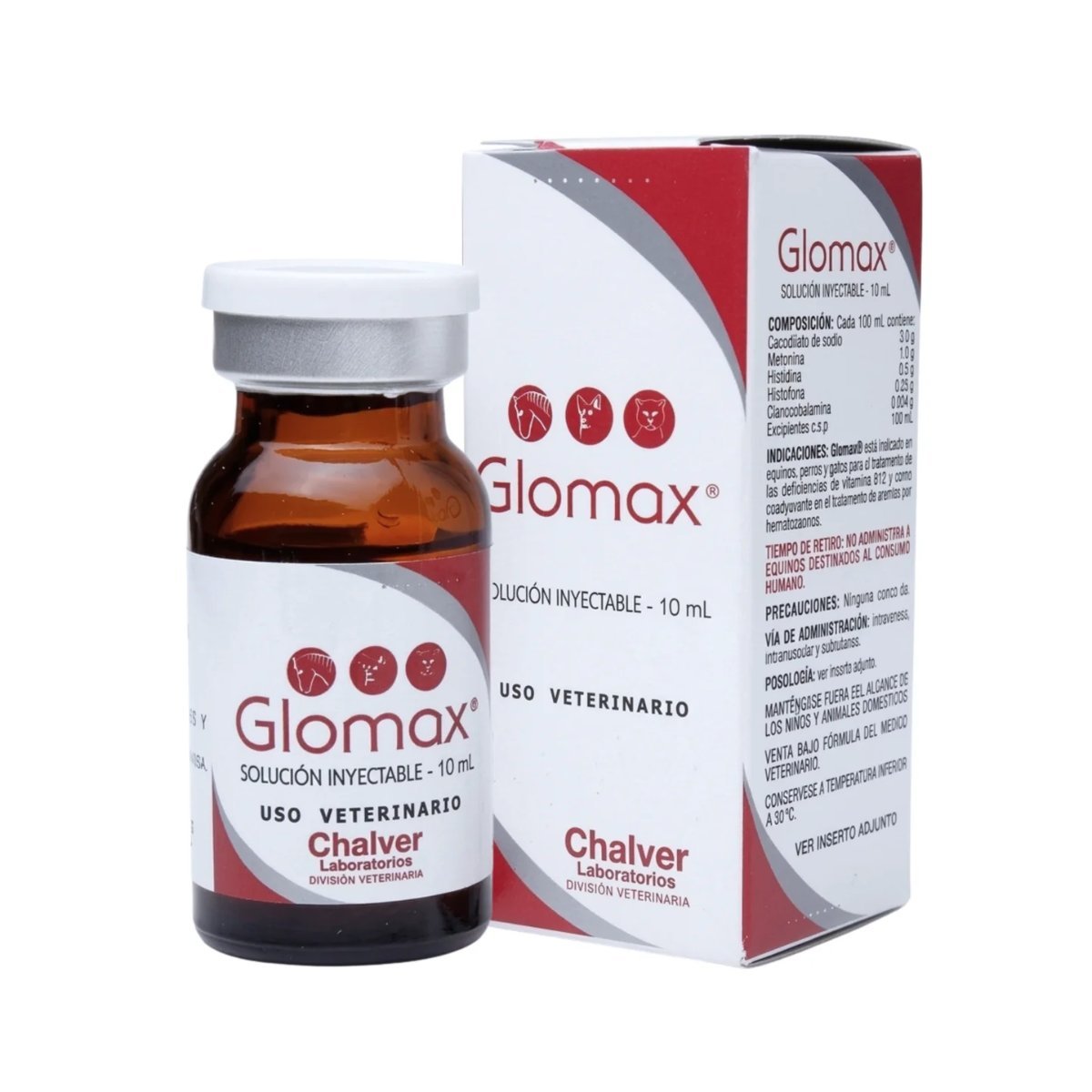 GLOMAX INY. Fco. X 10ML METIONINA