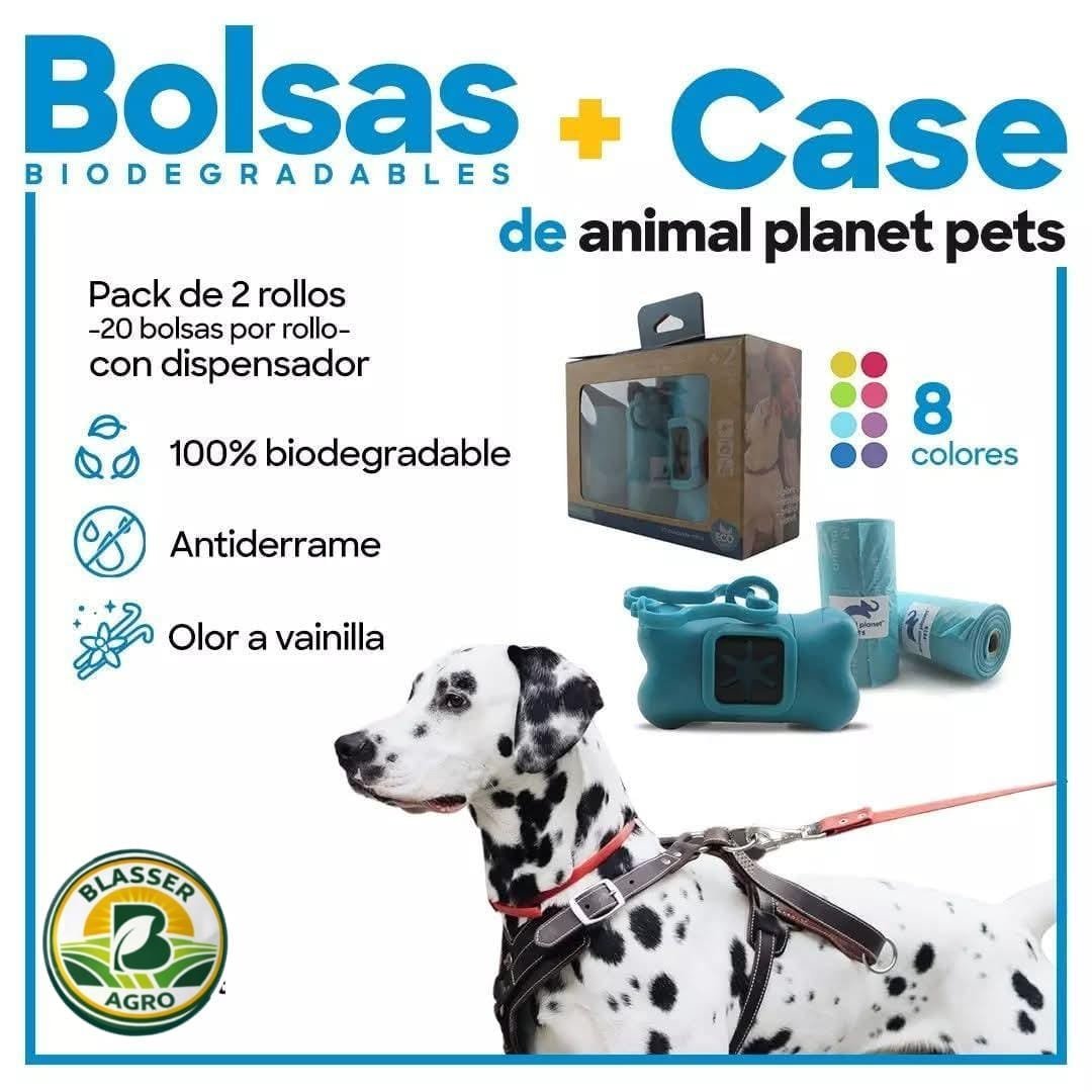 DISPENSADOR + 2 ROLLOS DE BOLSITAS PLASTICA
