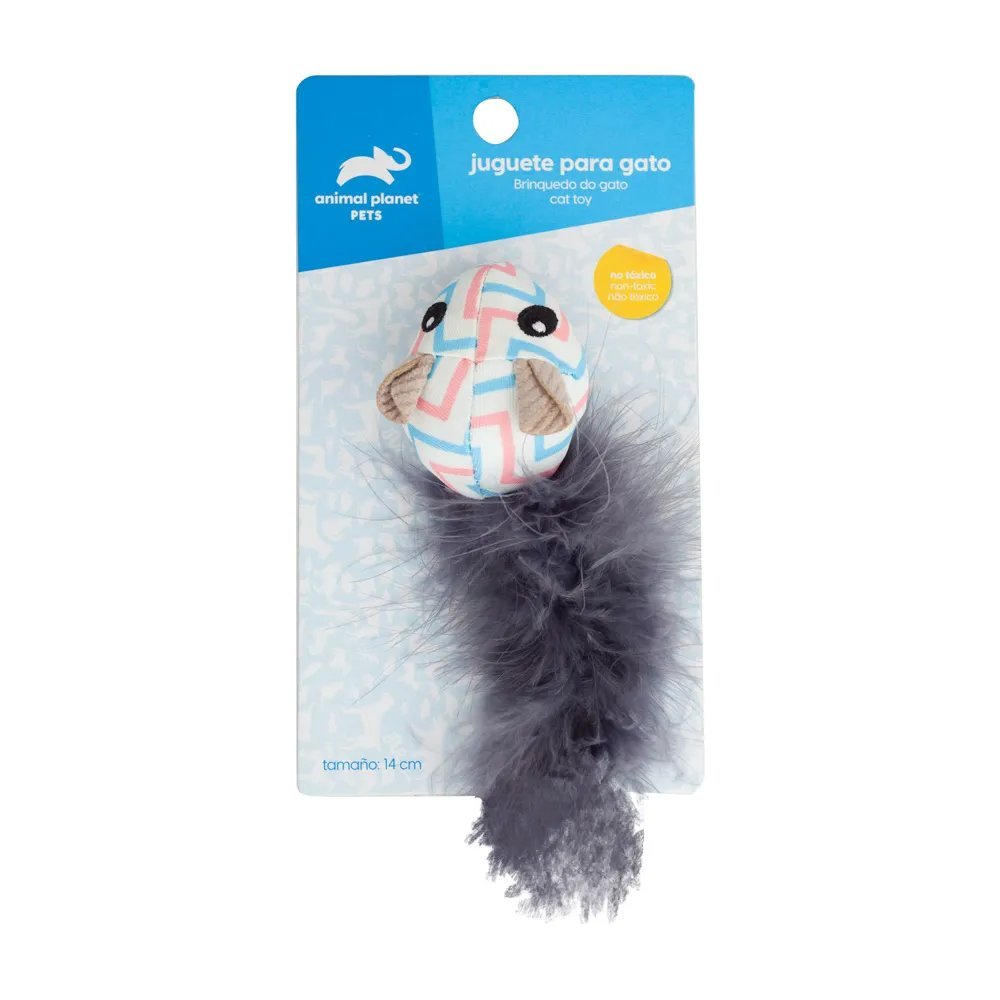 JUGUETE PARA GATO - AVE DE FELPA SURTIDO 11cm