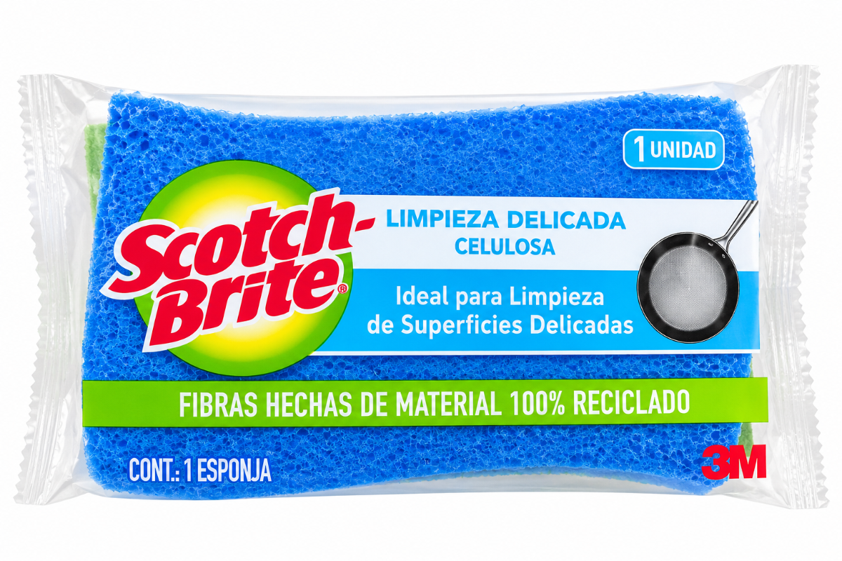 SCOTCH BRITE CELULOSA ESPONJA CERO RAYAS-0