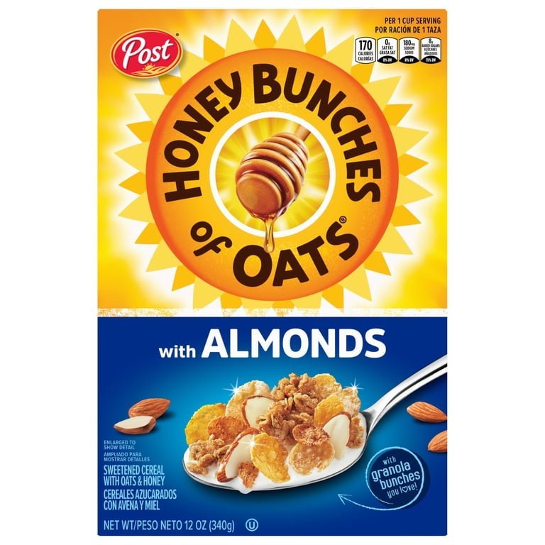 POST HONEY BUNCHES OF OATS ALMOND 12 OZ