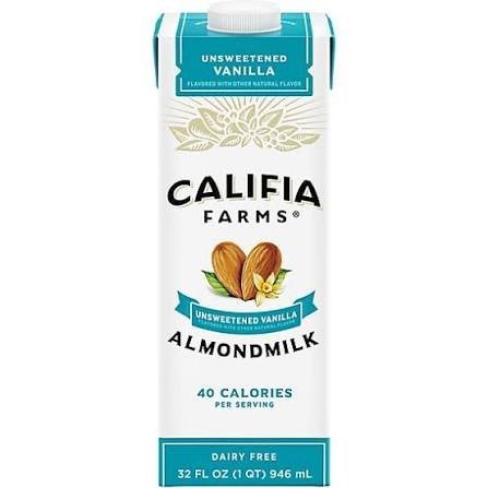 CALIFIA UNSWEETENED VANILLA 32 OZ.