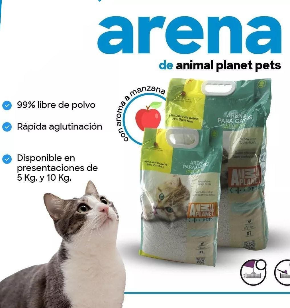 ARENA P/GATOS 5KG FRAGANCIA : MANZANA