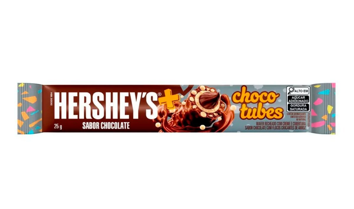 HERSHEY CHOCO TUBES MILK CHOCOLATE 25g