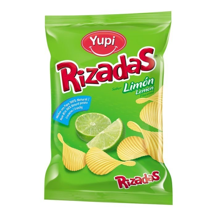 YUPI RIZADAS LIMON 28 GR