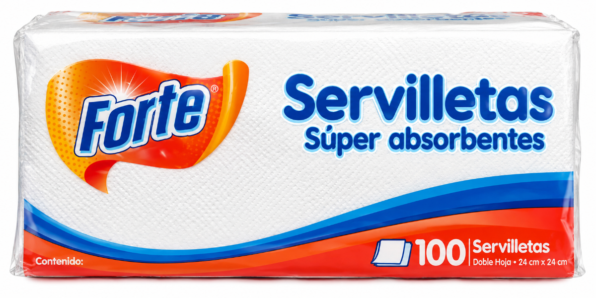 SERVILLETA SUPER ABSORBENTES FORTE