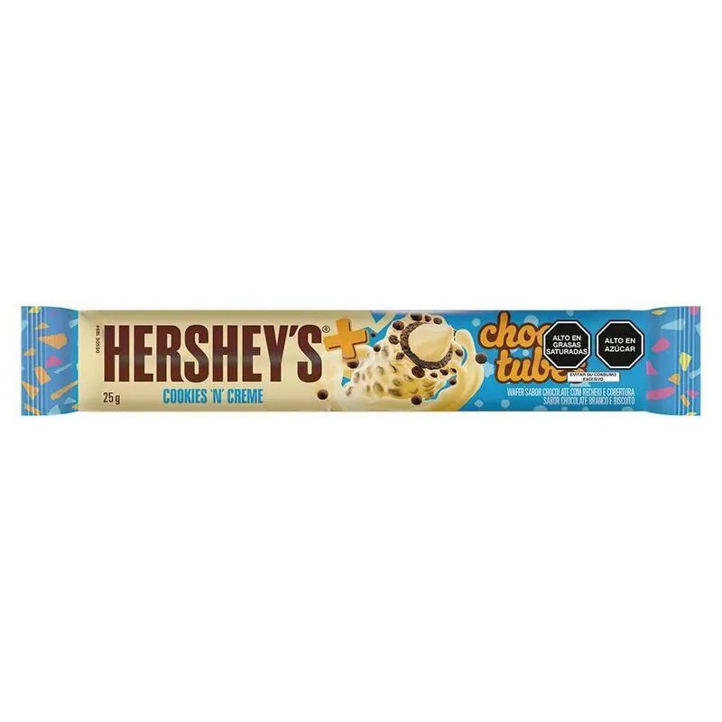 HERSHEY CHOCO TUBES COOKIES´ CREAM 25g