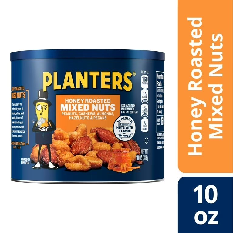 PLANTERS HONEY ROASTED MIXED NUTS-10 oz