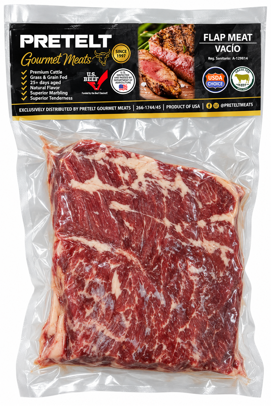 FLAP MEAT ANG STK 12 OZ