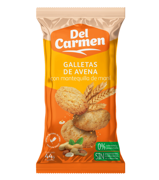 GALLETA DEL CARMEN DE MANTEQUILLA DE MANI 264G