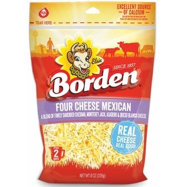 BORDEN FOUR CHEESE MEXICAN RAYADO