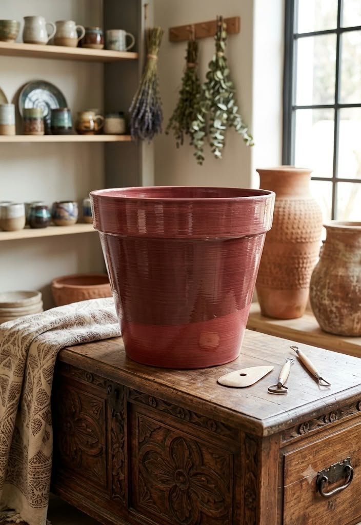MACETERO RED REDONDO 30X25