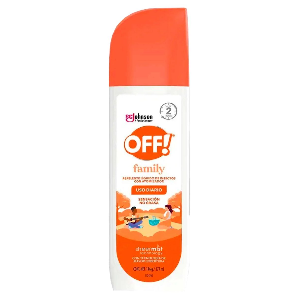 REPELENTE OFF FAMILY SPRAY 100 ML