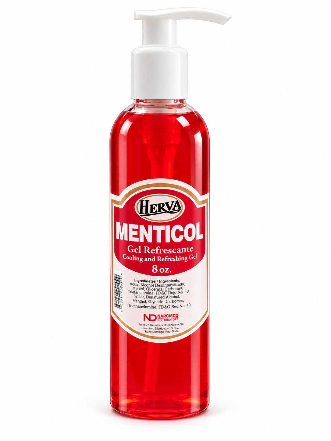 Menticol Herva Gel 8oz