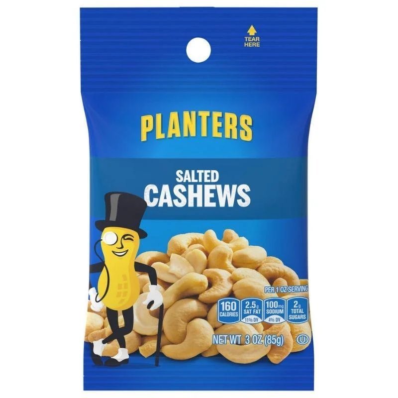PLANTERS SALTED CASHEWS 3OZ